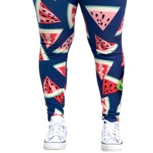 Watermelon LuLaRoe Leggings Rare Retired Print ONE SIZE